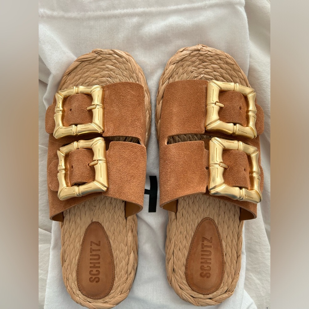 Schutz Enola Rope Flat Sandal size 8.5
